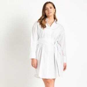 Eloquii - Relaxed Shirtdress with Belt